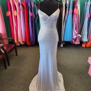 Cleo 6886 Size Small Ice Blue Prom Dress/Evening Gown